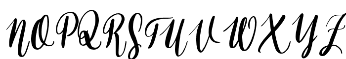 Alyssa Calligraphy Regular Font UPPERCASE