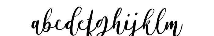 Alyssa Calligraphy Regular Font LOWERCASE