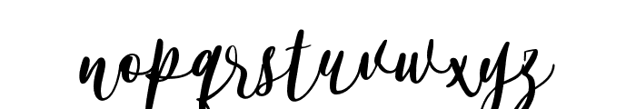 Alyssa Calligraphy Regular Font LOWERCASE
