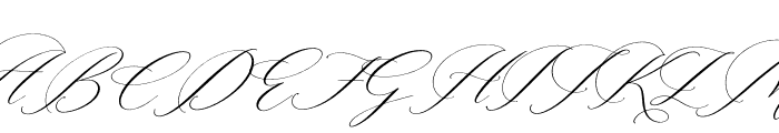 Alysthia Italic Font UPPERCASE