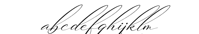 Alysthia Italic Font LOWERCASE