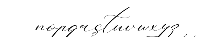 Alysthia Italic Font LOWERCASE