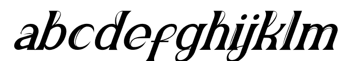 Alzam Italic Font LOWERCASE