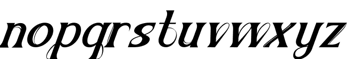 Alzam Italic Font LOWERCASE