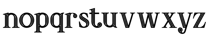 Amadeust Inline Font LOWERCASE
