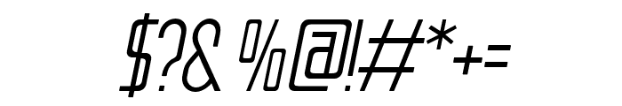 Amailane-ThinItalic Font OTHER CHARS