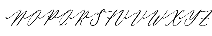 Amalfina Shinndy Italic Font UPPERCASE