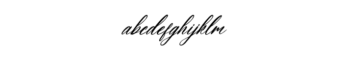Amalfina Shinndy Italic Font LOWERCASE