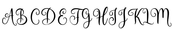 Amalisa-Regular Font UPPERCASE