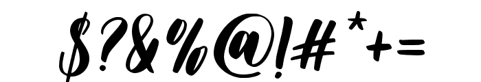 Amallia-Italic Font OTHER CHARS