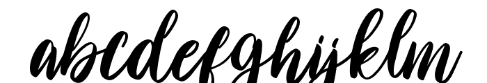 Amallia-Italic Font LOWERCASE