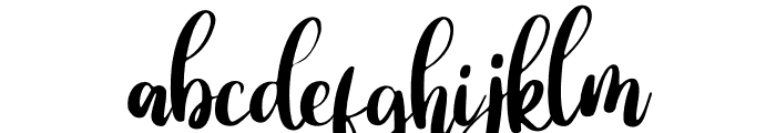 Amanda-Script Font LOWERCASE