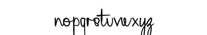 Amandha Signature Font LOWERCASE