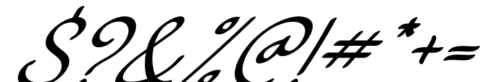 Amania Italic Font OTHER CHARS
