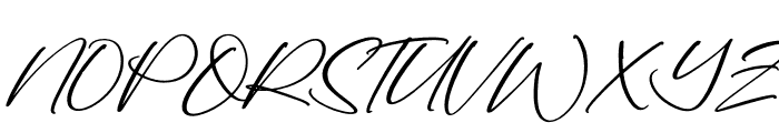 Amanitha Italic Font UPPERCASE