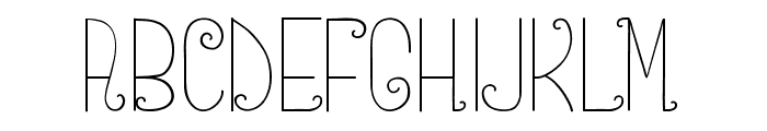Amara Regular Font UPPERCASE