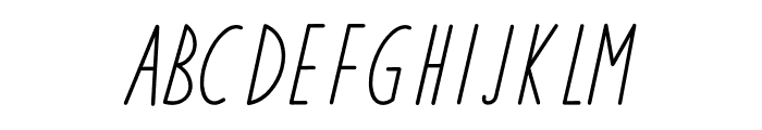 Amaral Italic Font UPPERCASE