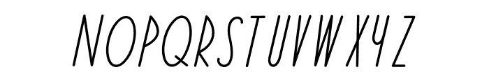 Amaral Italic Font UPPERCASE