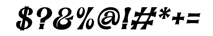 Amarillo Italic Font OTHER CHARS