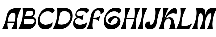 Amarillo Italic Font UPPERCASE