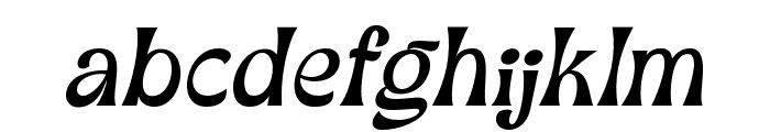 Amarillo Italic Font LOWERCASE