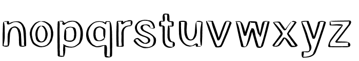 Amaristia Outline Font LOWERCASE