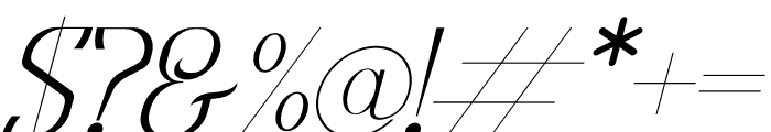 Amarta Italic Font OTHER CHARS