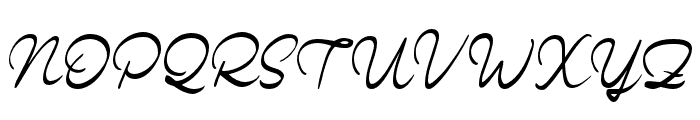 Amaryllis Script Regular Font UPPERCASE