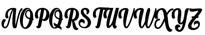 Amaryllis Script Font UPPERCASE