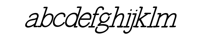 Amateur Hand Italic Font LOWERCASE