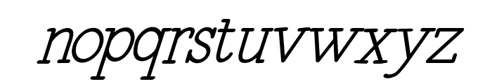 Amateur Hand Italic Font LOWERCASE