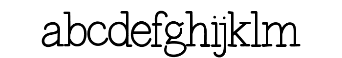 Amateur Hand Font LOWERCASE