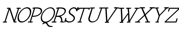 AmateurHand-Italic Font UPPERCASE