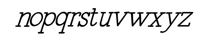 AmateurHand-Italic Font LOWERCASE