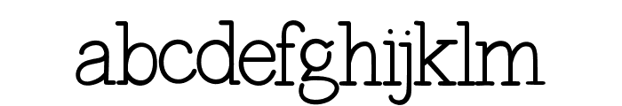 AmateurHandRegular Font LOWERCASE