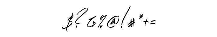 Amatya Signature Italic Font OTHER CHARS