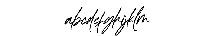 Amatya Signature Italic Font LOWERCASE