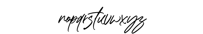 Amatya Signature Italic Font LOWERCASE