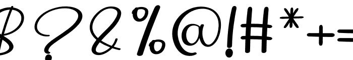 Amazing Calligraphy Font OTHER CHARS