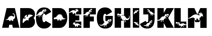 Amazing Dino Solid Font UPPERCASE