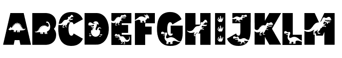 Amazing Dino Solid Font LOWERCASE