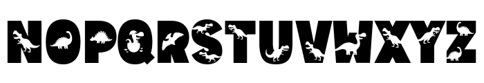 Amazing Dino Solid Font LOWERCASE