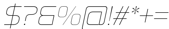 Ambatah-ThinItalic Font OTHER CHARS