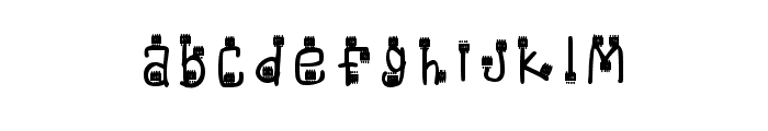 Amber Regular Font LOWERCASE