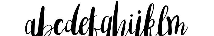 AmberLightFont-Regular Font LOWERCASE