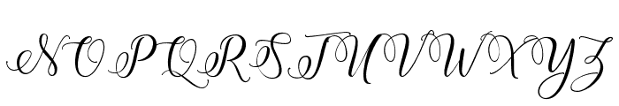AmberlynScript-Regular Font UPPERCASE