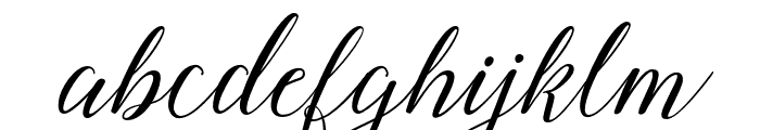 AmberlynScript-Slant Font LOWERCASE