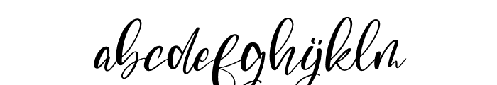 Ambrella Mildflower Italic Font LOWERCASE