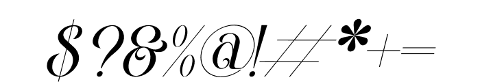 Amegap Italic Font OTHER CHARS