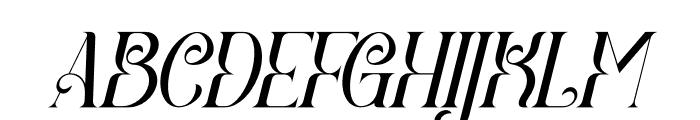 Amegap Italic Font UPPERCASE